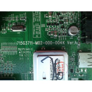 MAIN / VIZIO CBPFTXCCB02K010 / TXCCB02K0100001 / TXCCB02K010 / 715G3711-M02-000-004K / PANEL TPT260B2-L03 / MODELO E261VA